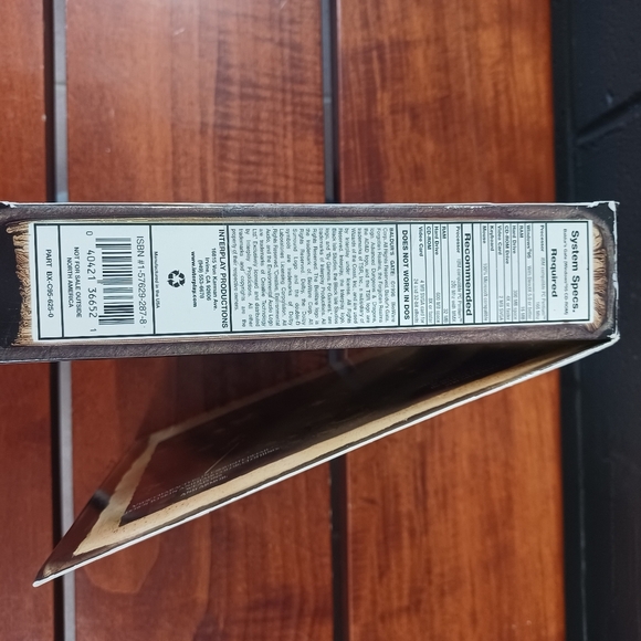 Baldur's Gate 1998 PC Big Box Includes Original Box, Map, 5 Disc CDs, Inserts - Picture 11 of 11